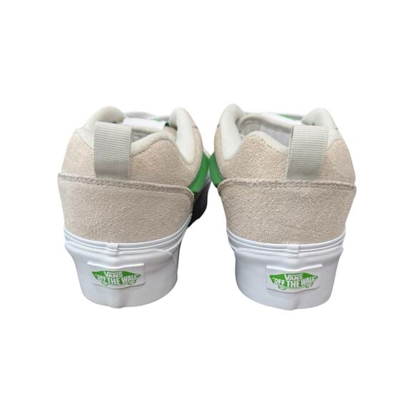 Vans Knu Stack Platform Sneakers Cream Suede Lime Stripe Women’s Size 7.5 - Picture 5 of 9